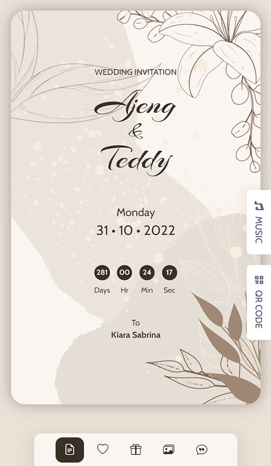 Wevitation - Digital Invitation wevitation - theme 4